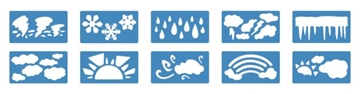 Image de Pochoirs météo, les 10